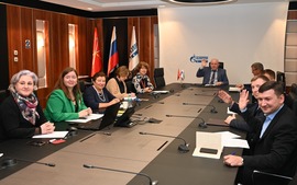 Делегаты и участники конференции в головном офисе компании в Санкт-Петербурге. Фото Веры Криворотовой