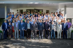 Участники конференции молодых специалистов ООО Газпром ПХГ