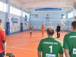 Церемония открытия спортивного зала в филиале «Елшанское УПХГ»