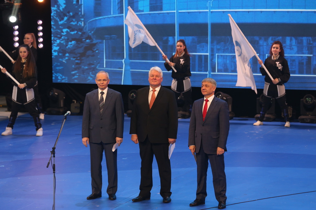 Рустэм Марданов, Валерий Голубев и Шамиль Шарипов на церемонии открытия