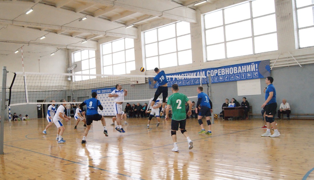 Яркое завершение атаки от волейболистов Песчано-Умётского УПХГ