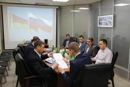 Рабочий момент совместного совещания специалистов «Газпром ПХГ» и «Газпром трансгаз Беларусь»