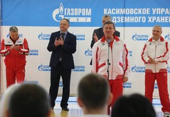 Приветственное слово председателя ОППО «Газпром ПХГ профсоюз» Виктора Поладько на церемонии открытия соревнований