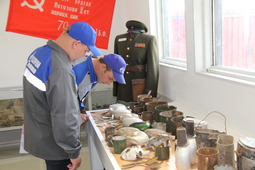 В выставочном зале представлены уникальные артефакты времен Великой Отечественной войны