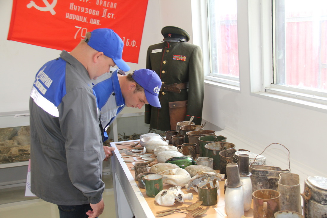 В выставочном зале представлены уникальные артефакты времен Великой Отечественной войны