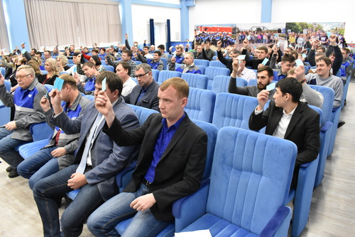 Работники Елшанского УПХГ голосуют за выполнение обязательств Коллективного договора